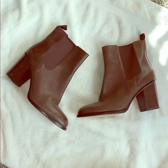 Cole Haan Brown Leather Heel Boots size 9 - Picture 13 of 13